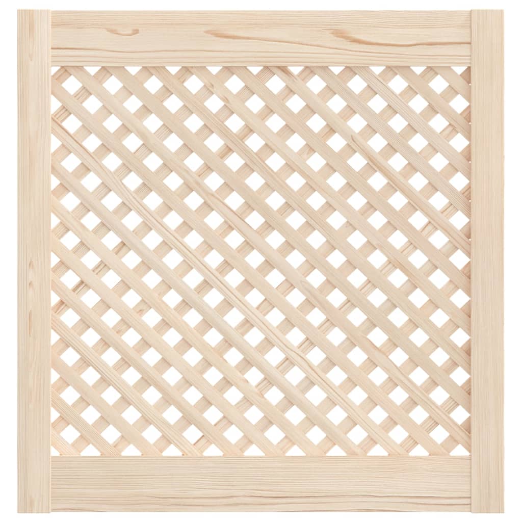 Ante con Design a Reticolo 2 pz 59,5x61,5 cm in Legno di Pino 372792