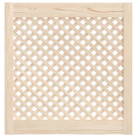 Ante con Design a Reticolo 2 pz 59,5x61,5 cm in Legno di Pino 372792