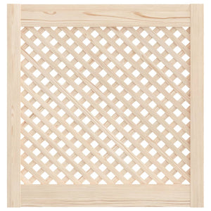 Ante con Design a Reticolo 2 pz 59,5x61,5 cm in Legno di Pino 372792