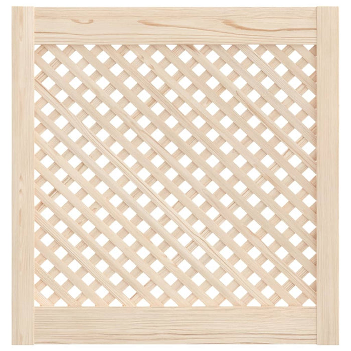 Ante con Design a Reticolo 2 pz 59,5x61,5 cm in Legno di Pino 372792