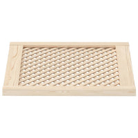 Ante con Design a Reticolo 2 pz 59,5x61,5 cm in Legno di Pino 372792