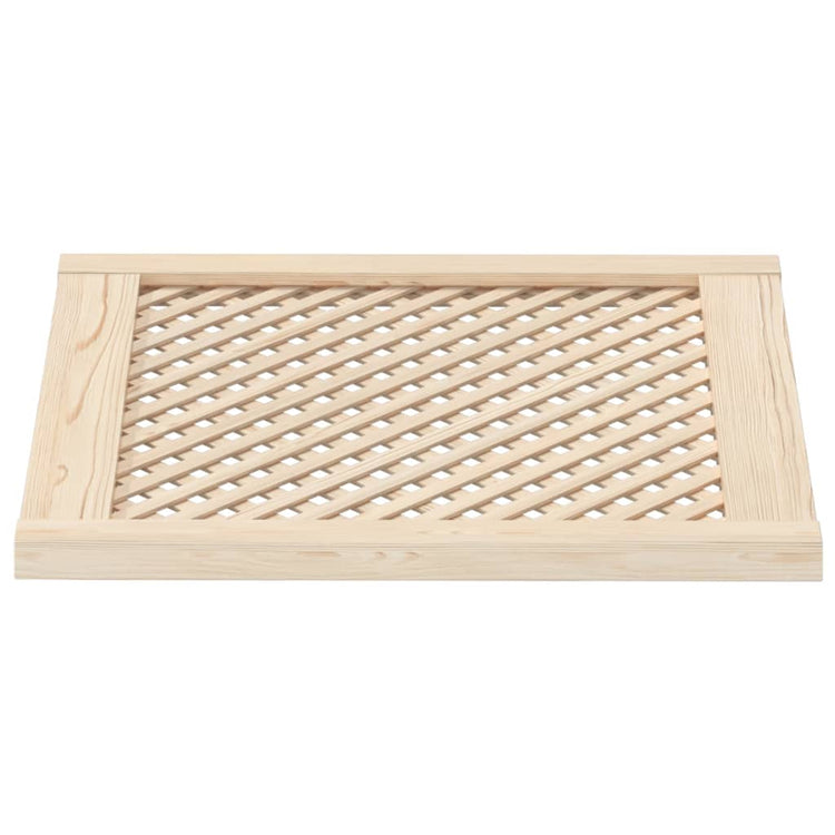 Ante con Design a Reticolo 2 pz 59,5x61,5 cm in Legno di Pino 372792