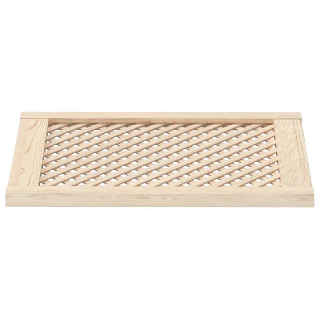 Ante con Design a Reticolo 2 pz 49,5x69 cm in Legno di Pino 372794