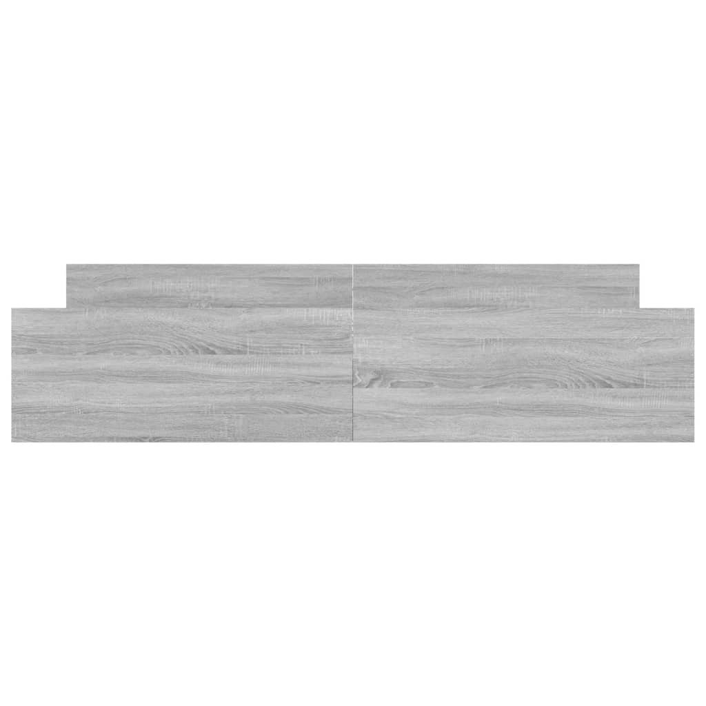 Giroletto con Testiera e Pediera Grigio Sonoma 200x200 cm 3203738