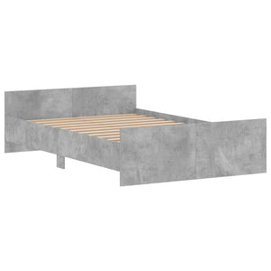 Giroletto con Testiera e Pediera Grigio Cemento 120x200 cmcod mxl 108008