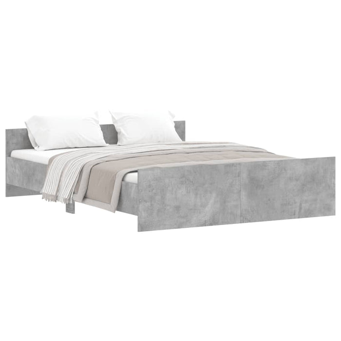 Giroletto con Testiera e Pediera Grigio Cemento 150x200 cmcod mxl 108009