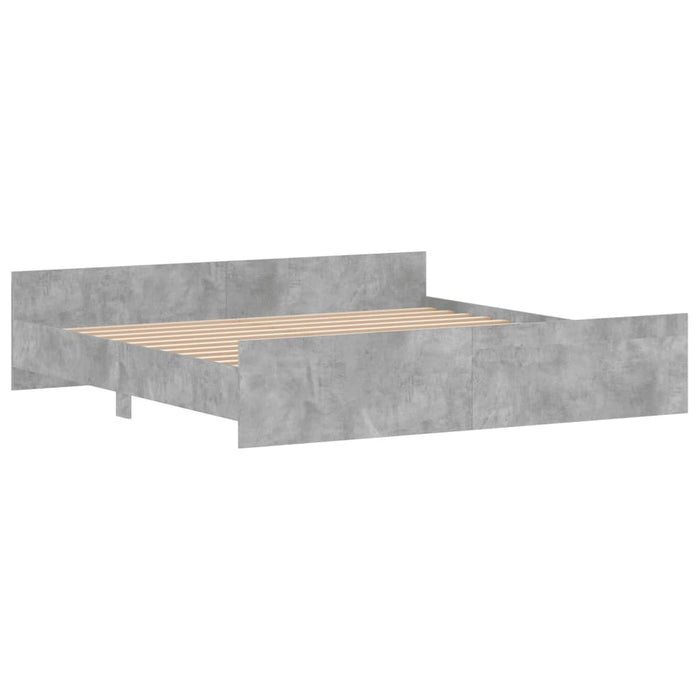 Giroletto con Testiera e Pediera Grigio Cemento 180x200 cmcod mxl 131796