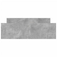 Giroletto con Testiera e Pediera Grigio Cemento 140x190 cm 3203785