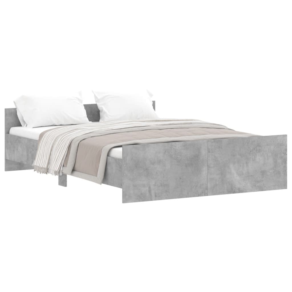 Giroletto con Testiera e Pediera Grigio Cemento 135x190 cmcod mxl 131988