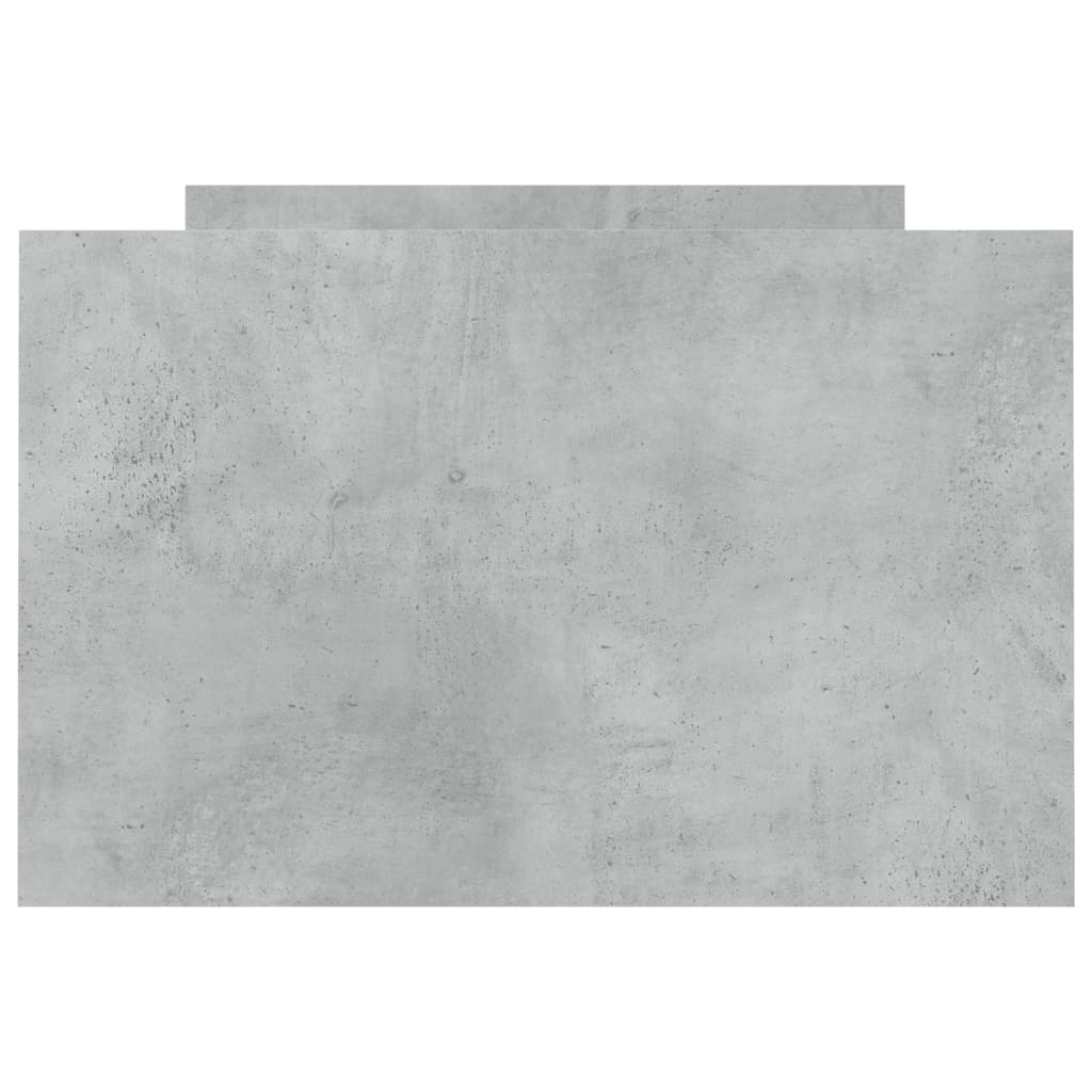 Giroletto con Testiera e Pediera Grigio Cemento 75x190 cm 3203820