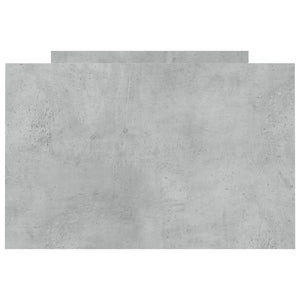 Giroletto con Testiera e Pediera Grigio Cemento 75x190 cm 3203820