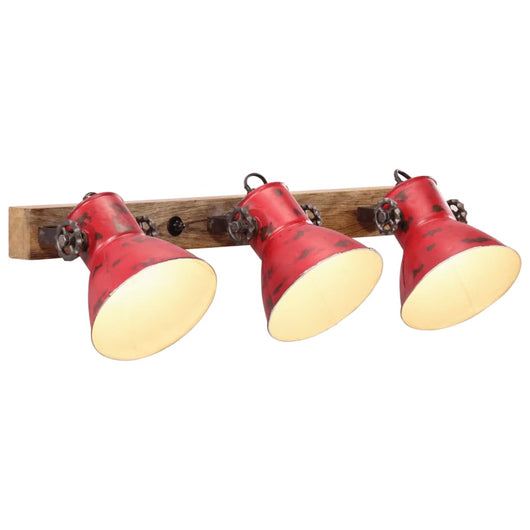 Lampada a Parete 25 W Rosso Anticato 65x25 cm E27 371822