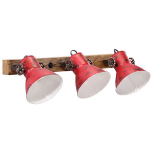 Lampada a Parete 25 W Rosso Anticato 65x25 cm E27 371822