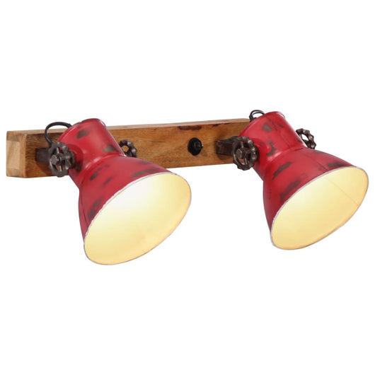 Lampada a Parete 25 W Rosso Anticato 45x25 cm E27 371824