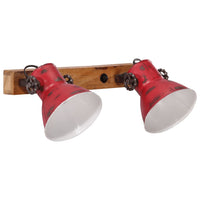 Lampada a Parete 25 W Rosso Anticato 45x25 cm E27 371824