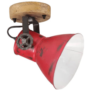 Lampada a Parete 25 W Rosso Anticato 11,5x11,5x25 cm E27 371826