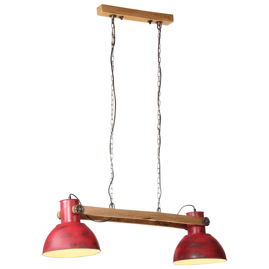 Lampada Pensile 25 W Rosso Anticato 85x28x109 cm E27 371839