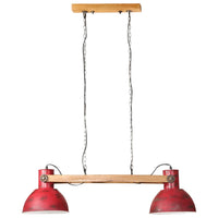 Lampada Pensile 25 W Rosso Anticato 85x28x109 cm E27 371839