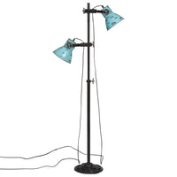 Lampada da Terra 25 W Blu Anticato 25x25x90/160 cm E27 371846