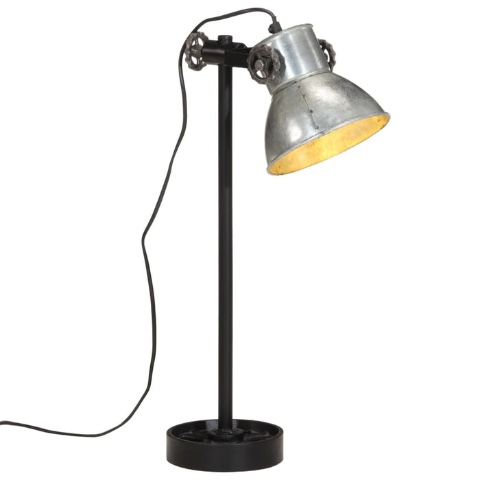 Lampada da Scrivania 25 W Argento Vintage 15x15x55 cm E27 371848