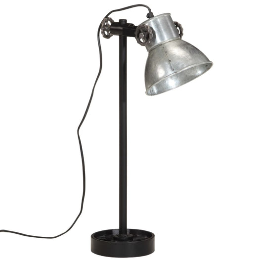 Lampada da Scrivania 25 W Argento Vintage 15x15x55 cm E27 371848