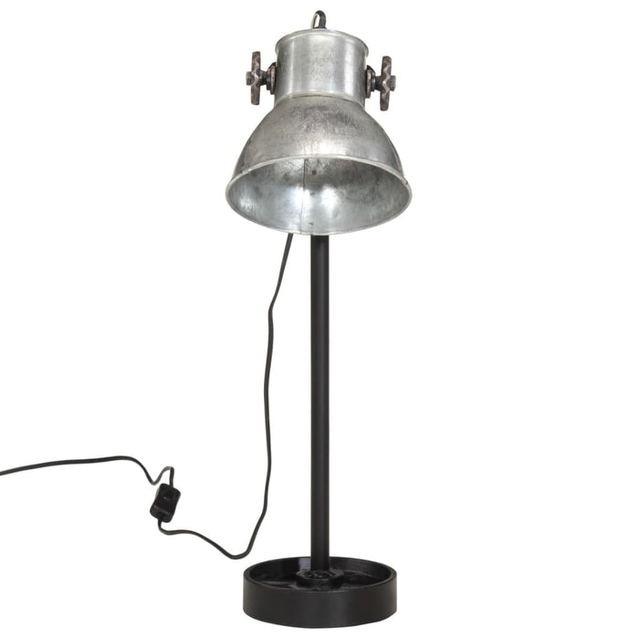 Lampada da Scrivania 25 W Argento Vintage 15x15x55 cm E27 371848