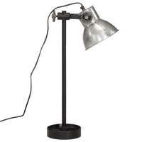 Lampada da Scrivania 25 W Argento Vintage 15x15x55 cm E27 371848