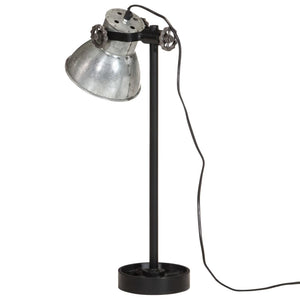 Lampada da Scrivania 25 W Argento Vintage 15x15x55 cm E27 371848