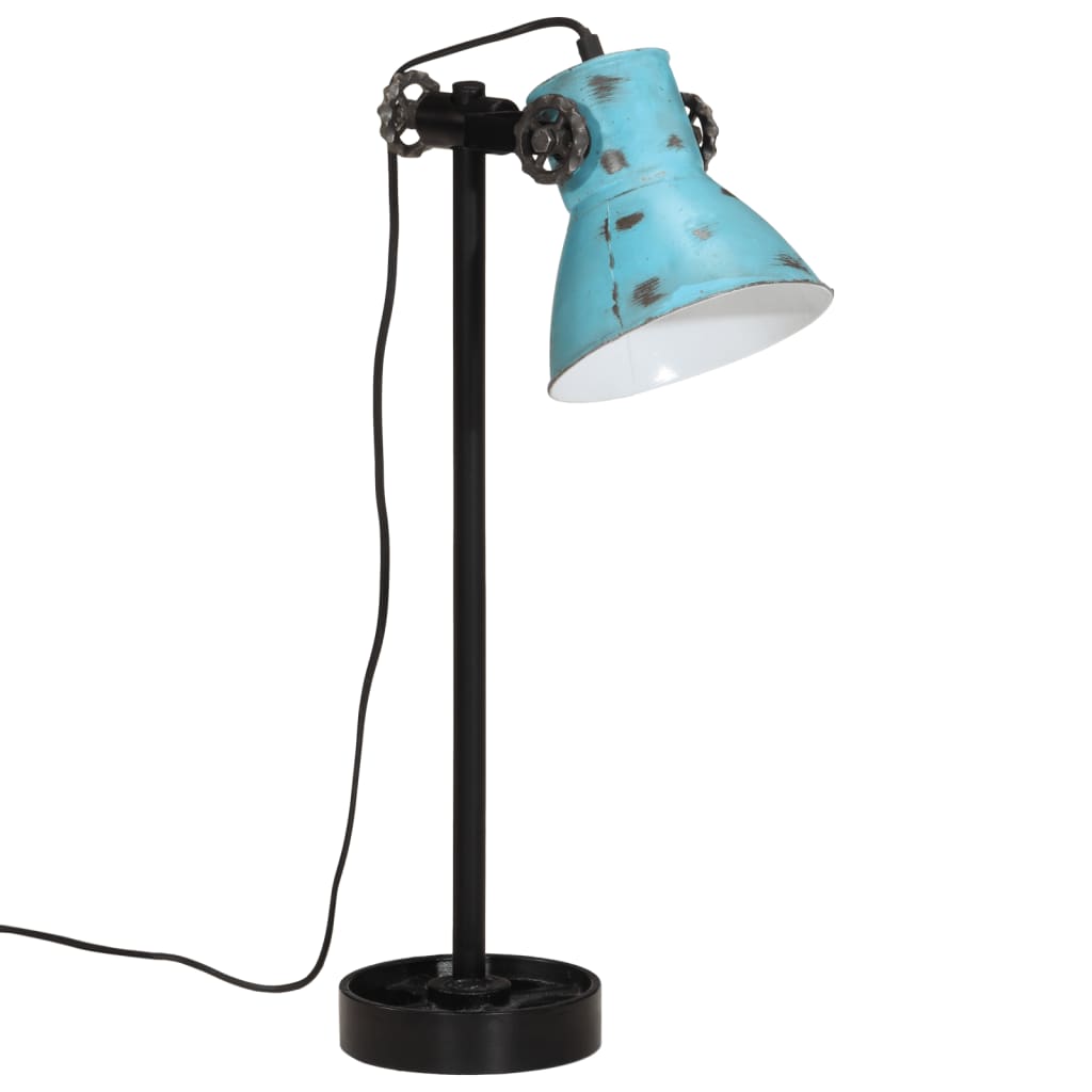 Lampada da Scrivania 25 W Blu Anticato 15x15x55 cm E27 371853