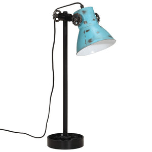 Lampada da Scrivania 25 W Blu Anticato 15x15x55 cm E27 371853