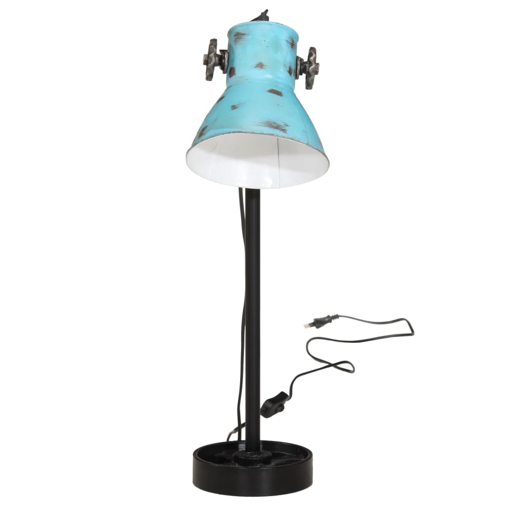 Lampada da Scrivania 25 W Blu Anticato 15x15x55 cm E27 371853