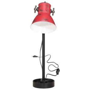 Lampada da Scrivania 25 W Rosso Anticato 15x15x55 cm E27 371854