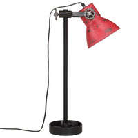 Lampada da Scrivania 25 W Rosso Anticato 15x15x55 cm E27 371854