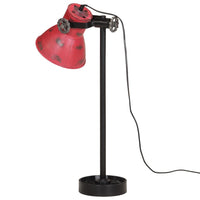 Lampada da Scrivania 25 W Rosso Anticato 15x15x55 cm E27 371854