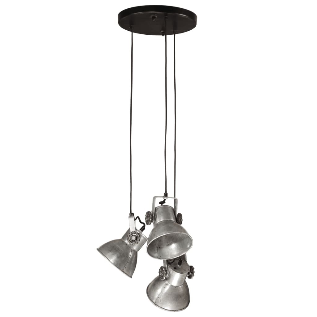 Lampada Pensile 25 W Argento Vintage 30x30x100 cm E27 371855