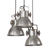 Lampada Pensile 25 W Argento Vintage 30x30x100 cm E27 371855