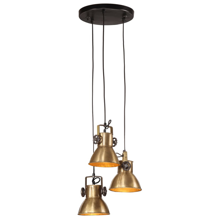 Lampada Pensile 25 W Ottone Anticato 30x30x100 cm E27 371856