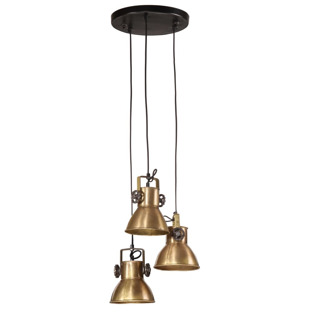 Lampada Pensile 25 W Ottone Anticato 30x30x100 cm E27 371856