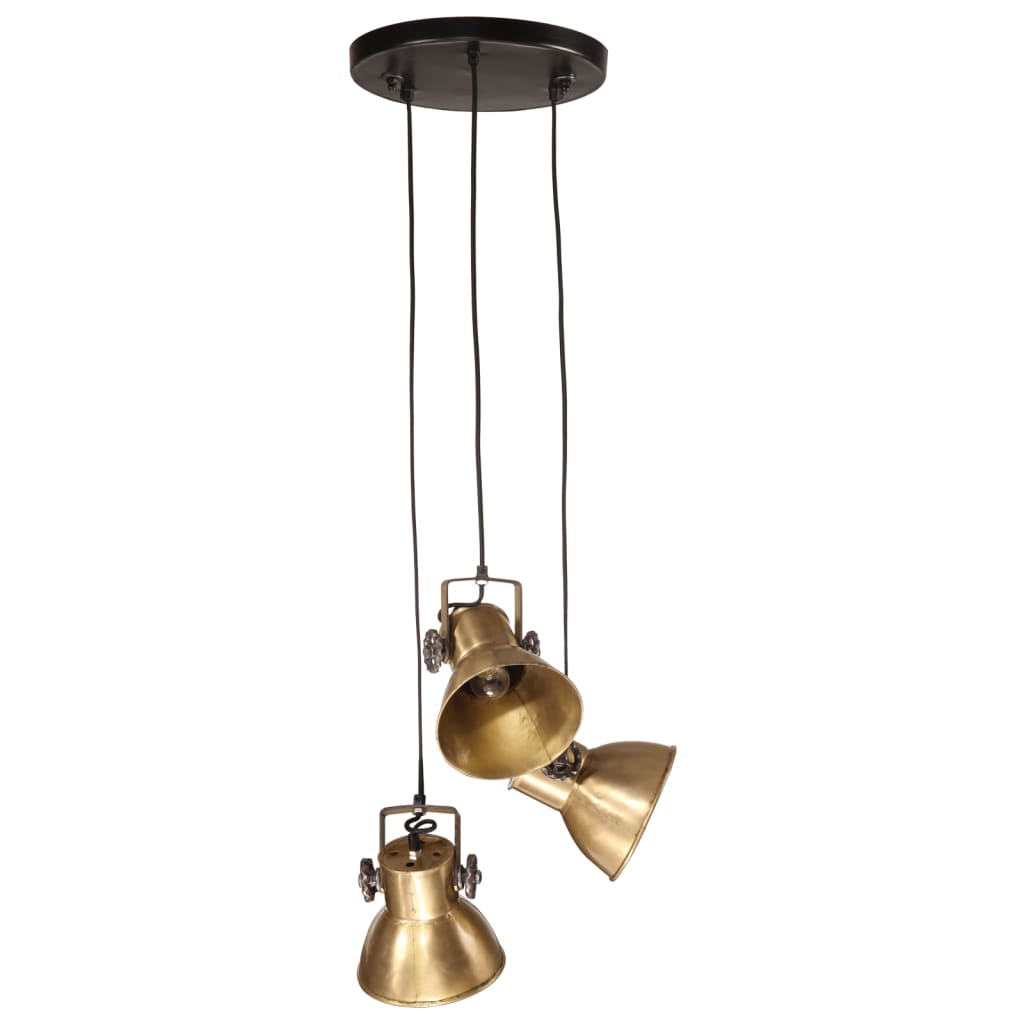 Lampada Pensile 25 W Ottone Anticato 30x30x100 cm E27 371856