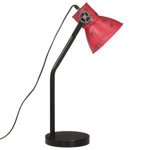 Lampada da Scrivania 25 W Rosso Anticato 17x17x60 cm E27 371889