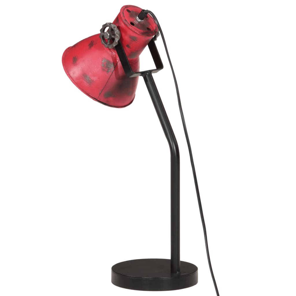 Lampada da Scrivania 25 W Rosso Anticato 17x17x60 cm E27 371889