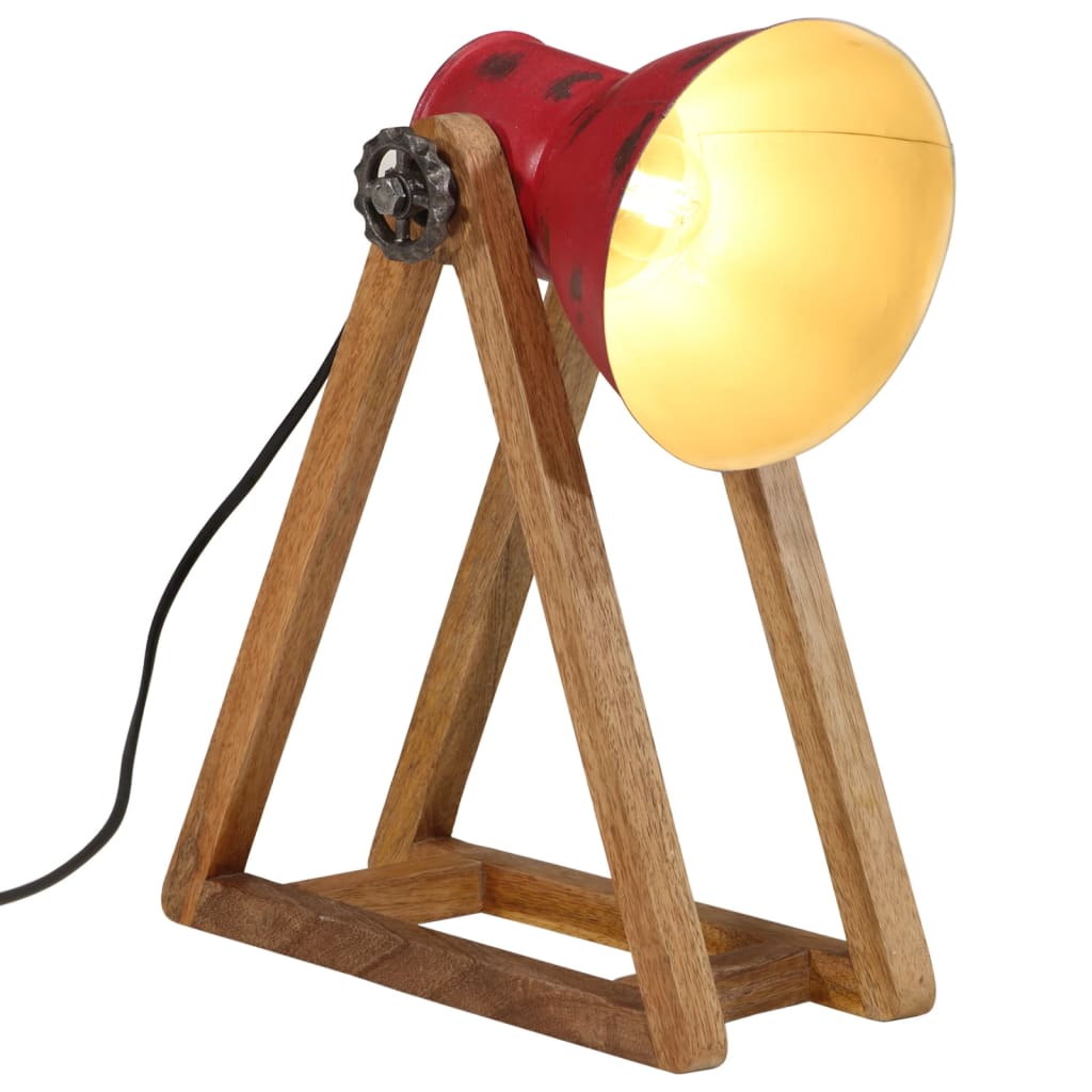 Lampada da Scrivania 25 W Rosso Anticato 30x17x40 cm E27 371903