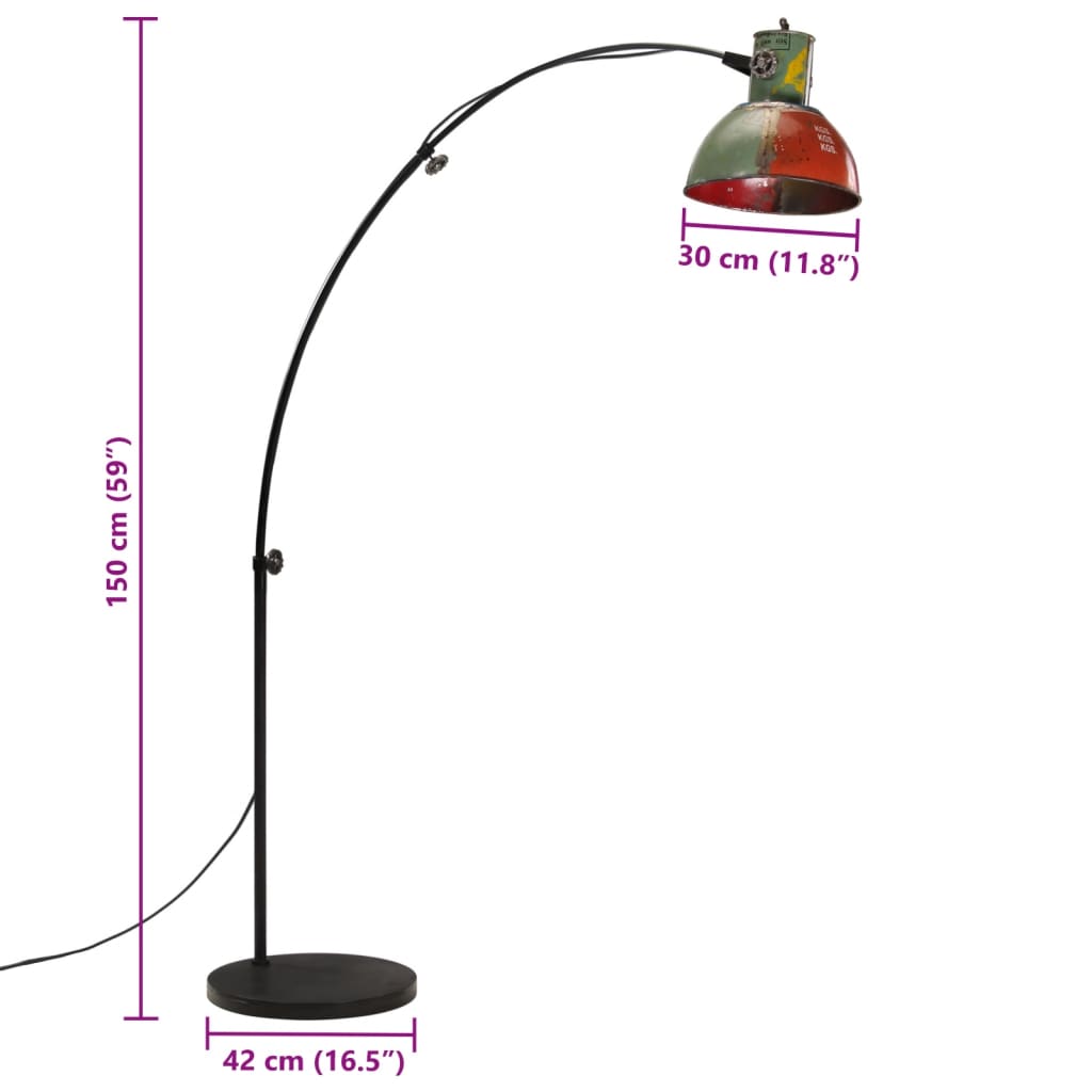 Lampada da Terra 25 W Multicolore 150 cm E27 371939