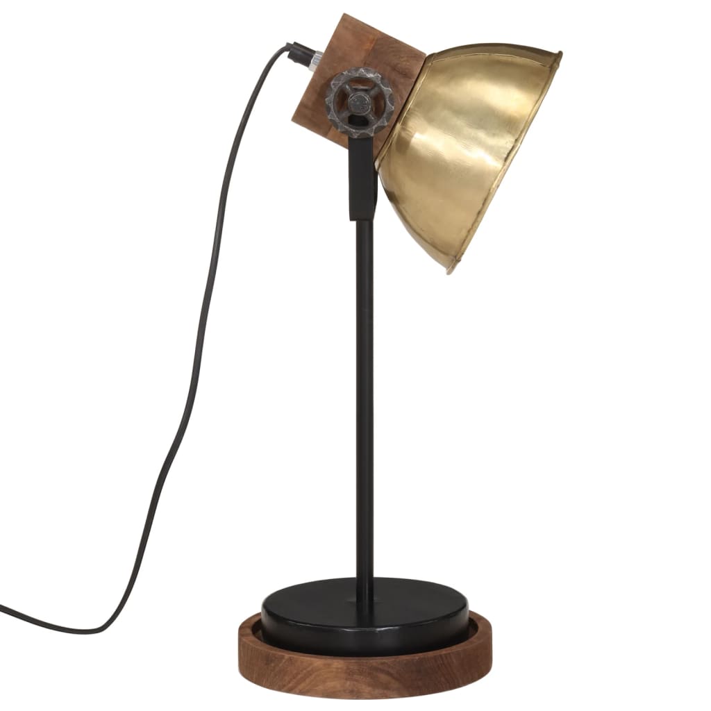 Lampada a Scrivania 25 W Ottone Anticato 17x17x50 cm E27 371943