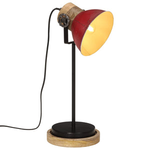 Lampada da Scrivania 25 W Rosso Anticato 17x17x50 cm E27 371948