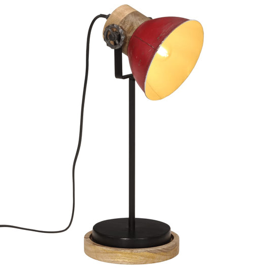 Lampada da Scrivania 25 W Rosso Anticato 17x17x50 cm E27 371948