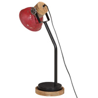 Lampada da Scrivania 25 W Rosso Anticato 18x18x60 cm E27 371955