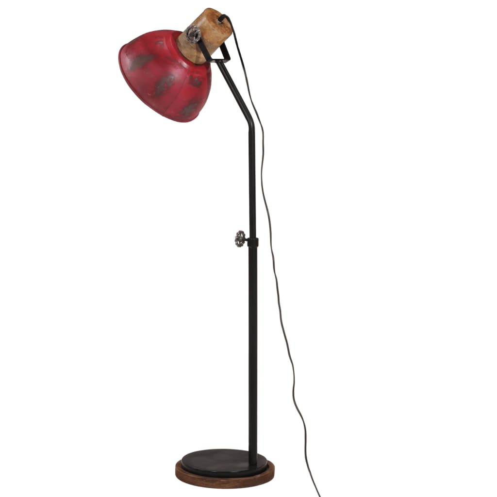 Lampada da Terra 25 W Rosso Anticato 30x30x100-150 cm E27 371962