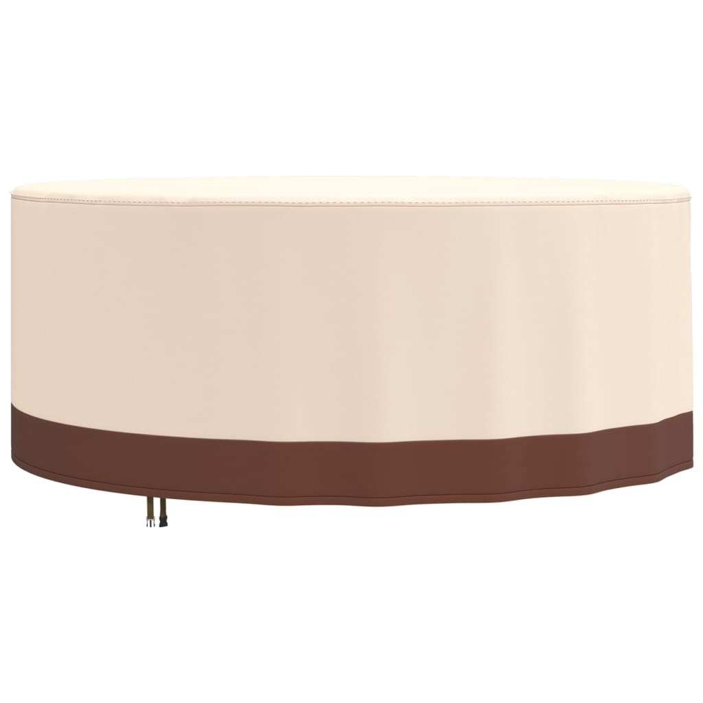 Copertura Mobili Giardino Rotonda Beige Ø 213x71 cm 600D Oxford 359653