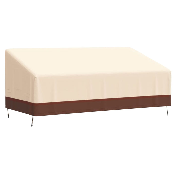 Copertura per Panca a 3 Posti Beige 198x97x48/74 cm 600D Oxfordcod mxl 84642